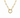 Latched Paperclip Necklace - White Gold Plated Silver