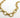 Collier Liaison - Argent Blanc Plaqué Or