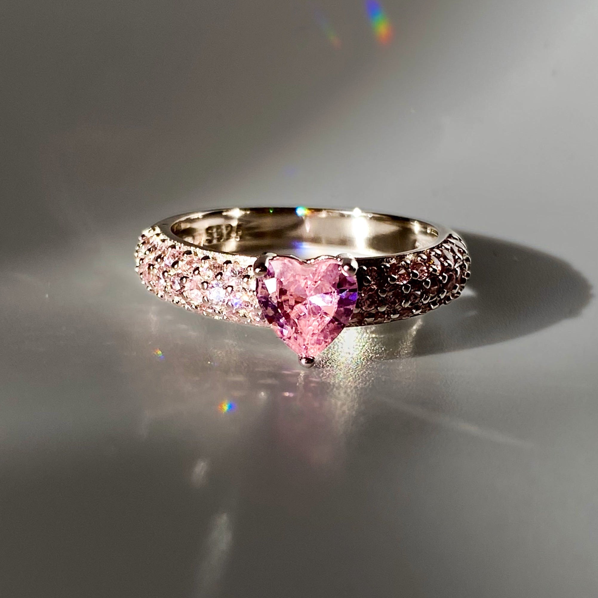 Bague Lova (blush) - Argent Blanc