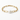 Bracelet Perlé Trombone - Argent Blanc Plaqué Or